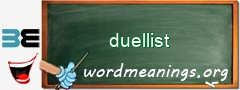 WordMeaning blackboard for duellist